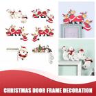 1Pcs Christmas Door Frame Decoration Santa Claus Wooden Decor Ornament Xmas D0d8