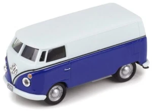 Autobús / furgoneta VW Volkswagen T1 - azul / blanco - Cararama 1:72 - Imagen 1 de 6