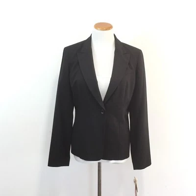 Новый линия на Anne Klein черный блейзер полностью с подкладкой карьера бизнес женщин 8 новый с Ярлыками - Изображение 1 из 4