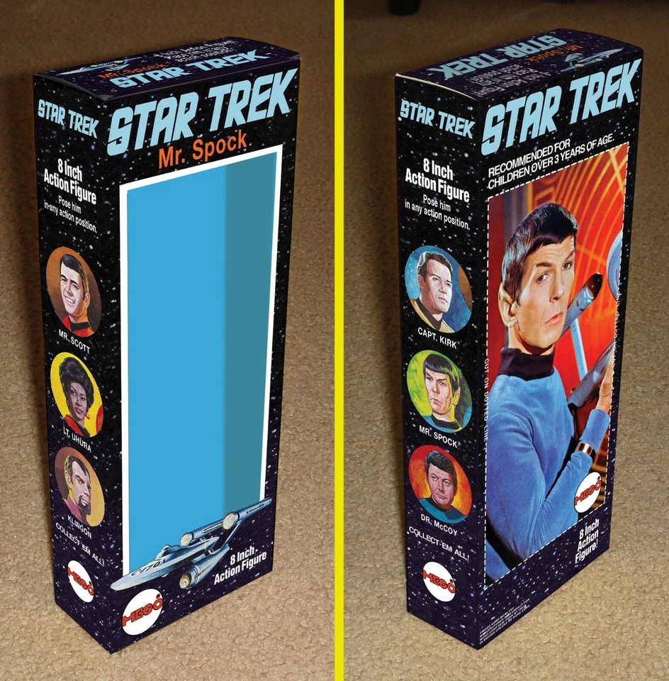 MEGO 8 英寸 STAR TREK SPOCK 仅定制盒 — 第 1/1 张图片