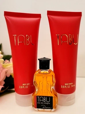 2 - Jabón corporal TABU 2,5 fl oz cada uno más 1 - Mini Splash 0,5 fl oz por DANA Foto 1 de 4