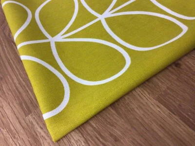 24cm x 54cmLong Orla Kiely LARGE Linear Stem Dandelion Yellow Cotton Duck New - Image 1 of 4