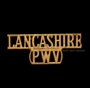The Lancashire Regiment (Prince of Wales's Volunteers) Shoulder Title Badge