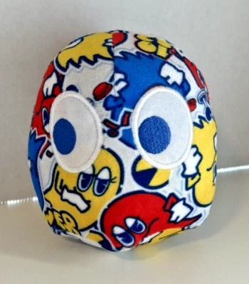 Pac Man Sticker Bomb Ghost Plush Toy Factory Bandai Collectible - Image 1 of 4