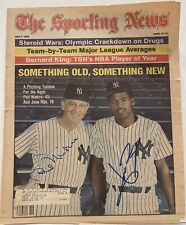 MAY 7,1984-THE SPORTING NEWS-PHIL NIEKRO & JOSE RIJO  NY YANKEES Signed Cover