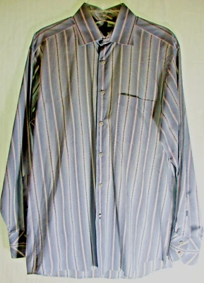 Ben Sherman Talla 15 1/2~32-33 Algodón Hong Kong Exquisitamente Personalizado Manga Larga Foto 1 de 4