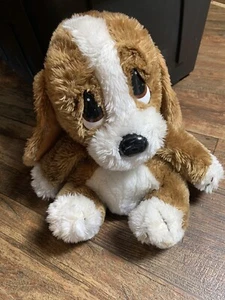 Vintage Applause Sad Sam Brown Plush Large 12” Puppy Dog Stuffed Animal Toy  - Picture 1 of 9