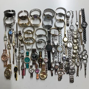 Lot Of 60 Assorted Womens Watches Untested Vintage Gold Silver Mix Tone Metal - Picture 1 of 11