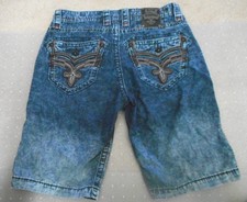 Pantalones Cortos Solido Azul Rock Revival Para Hombres Ebay