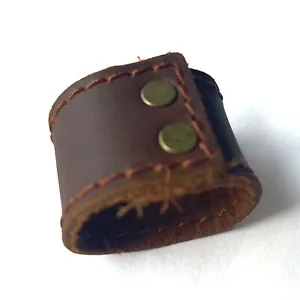 Anello in pelle di vacchetta piena durevole per fucile cinghia imbracatura pistola attacco canna - Foto 1 di 14