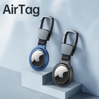 F Apple AirTag Tracker Skin Keychain Metal Magnetic Protective Case AirTag Cover - Image 1 of 4