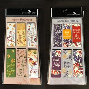 2 Magnetic Pagemarker Set God Is My Refuge (2 sets of 6) Free US Shipping - Picture 1 of 3