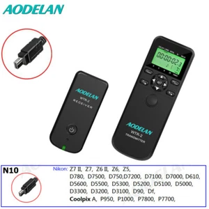 AODELAN Wireless Timer Remote ShutterRelease For Nikon Z7II Z6II D780 P950 P1000 - Picture 1 of 10