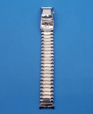 JB Champion 21mm Acero Inoxidable 1971 Calendario Perpetuo Reloj Correa Pulsera Nuevo de Lote Antiguo Foto 1 de 4