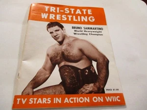 Estrellas de TV Bruno Sammartino de Lucha Tri-Estatal de Colección en Acción en WIIC - Imagen 1 de 10