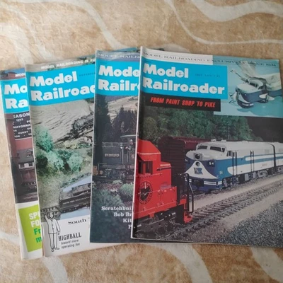  1975 Model Railroader train magazine 4 issues(July,Aug,Nov,Dec) - Image 1 of 2