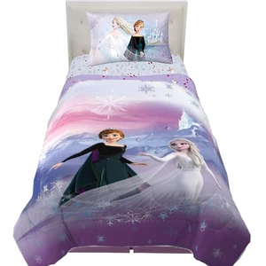 Frozen - 2 Twin 4-teilig weich & gemütlich Mikrofaser Multicolor Bettwäsche Laken Set für Kinder - Bild 1 von 7