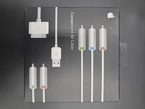 Apple MB128LL/A - Component AV Cable w/30-Pin Connector Brand New Sealed Box - Picture 1 of 6