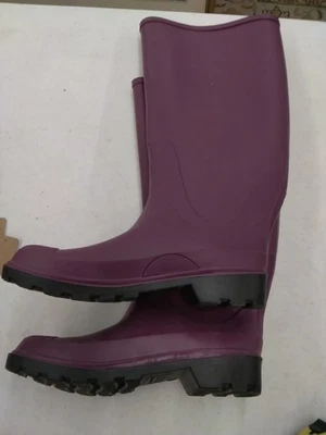 Botas de lluvia de goma talla 9 sin cordones para mujer hechas en EE. UU. Foto 1 de 4