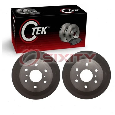 Tambores de freno traseros centrados de 2 piezas para GMC Sierra 1500 2009-2013 frenado parada th Foto 1 de 4