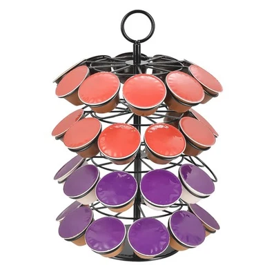 Organizador de almacenamiento de cápsulas de café 40 cápsulas carrusel soporte giratorio K-Cup 360 Foto 1 de 4