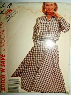 McCall's Stitch N Save 3798 Dress Sewing Pattern Ladies 16 18 20 UC Pullover - Image 1 of 4