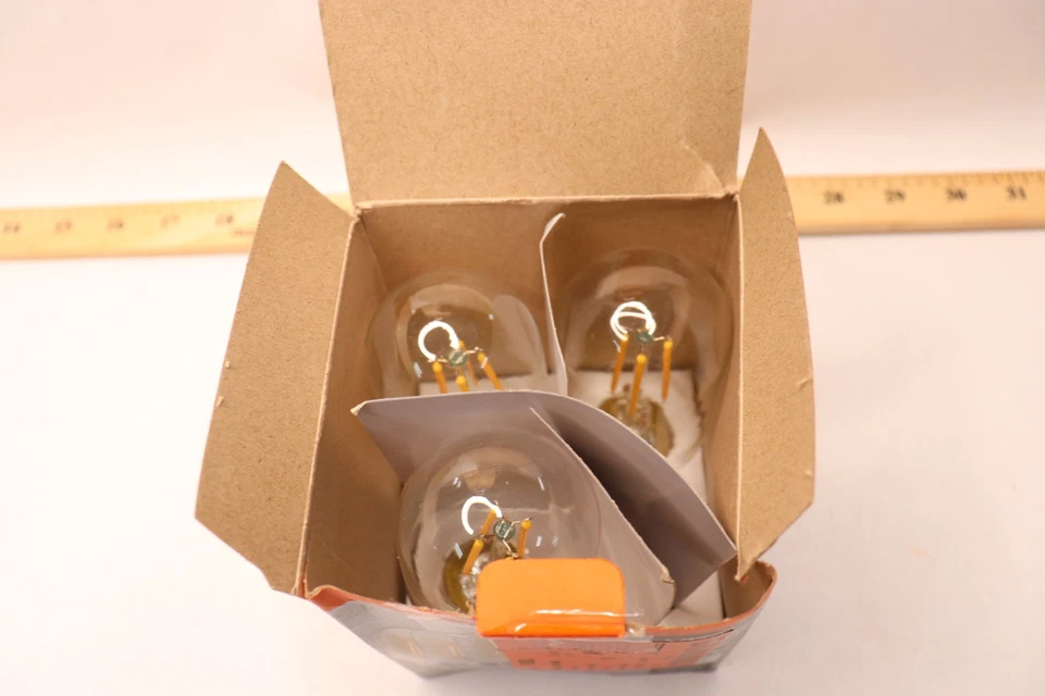 (3-Pk) Feit Electric T14 Dimmable Edison LED Light Bulb Clear Glass Soft White - Image 1 of 4