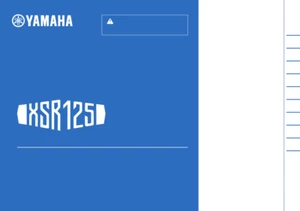 Genuine Yamaha XSR125 Owners Manual European Languages - Foto 1 di 1