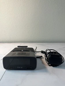 IHOME Lightning Docking FM Clock Radio With Dual USB Charging HPL12 - Picture 1 of 6