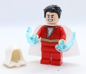Shazam HAIR 76120 30623 W/ Hood White Cape DC Comics Super Hero LEGO® Minifigure - Picture 1 of 3