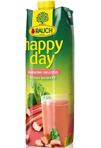 Rauch Happy Day Rhabarber Rhubarb Fruchtsaft fruchtig herb 1000ml - Picture 1 of 1
