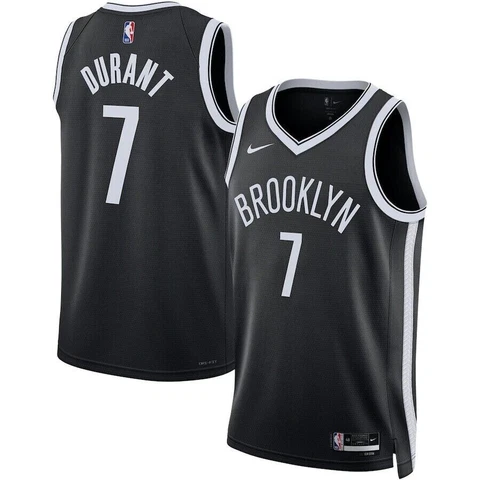 Brooklyn Nets Kevin Durant Nike Black Swingman Jersey Large - ICON EDITION - NEW Cover