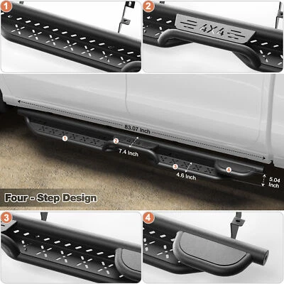 For 2020-2025 Silverado Sierra 2500HD 3500HD Crew Cab Step Bar Running Board  Foto 1 de 4