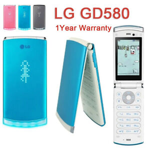 LG GD580 Original Unlocked Lollipop dLite Cookie flip 2.8" 3MP GSM 3G Cell Phone