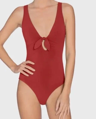 Traje de baño Robin Piccone Ava Plunge de una pieza L2194 para mujer talla 8 Foto 1 de 4