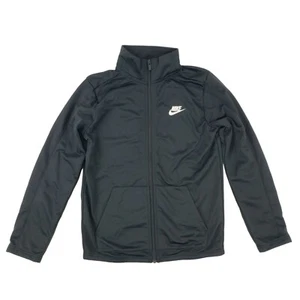 Nike Sportwear Youth Size Large Full Zip School Track Casual Jacket Black NWOT - Picture 1 of 9