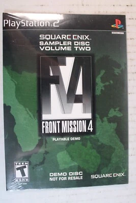 Square Enix Sampler Volume 2 Demo Disc Front Mission 4 PS2, brand new and sealed - Image 1 of 4