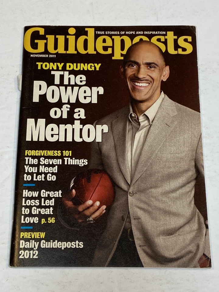 Guideposts Magazine Nov 2011 Tony Dungy Forgiveness 101 Great Loss Love Mentors - Image 1 of 1