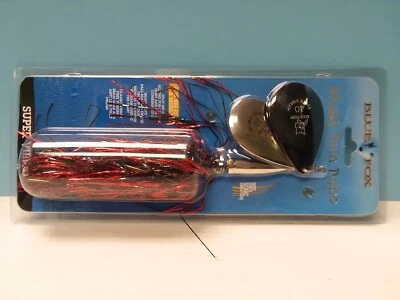 BLUE FOX - Super Vibrax Musky Twin Turbo - Talla 10 - Flash Negro - MTTB10BKF Foto 1 de 3