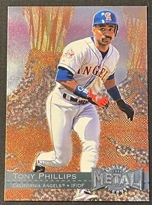1996 Metal Universe Baseball Card #31 Tony Phillips California Angels - Picture 1 of 2