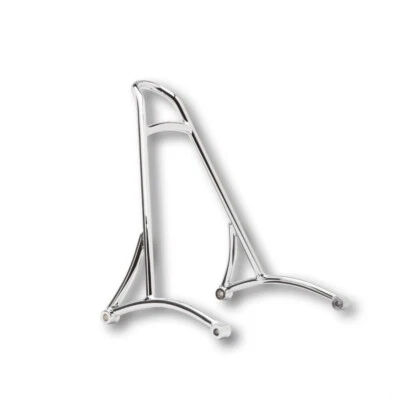 New Burly Brand Short Sissy Bar for Harley Davidson HD Sportster XL 04-22 Chrome - Image 1 of 2