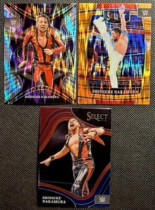 2022 Select WWE Shinsuke Nakamura Lot Of (3) Orange Flash Prizm Ringside SP