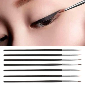 Makeup Brushes Mink Hair Eyeliner Pen Eyebrow Cream Brush Black Eyeliner Brush - Picture 1 of 12