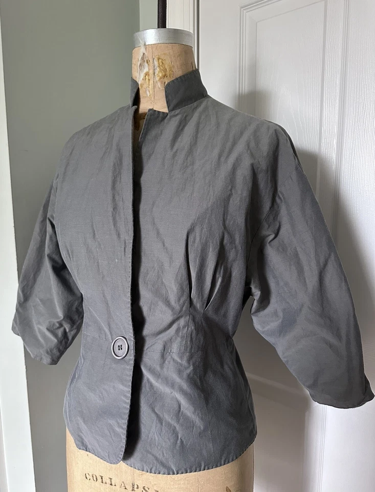 Chaqueta Brunello Cucinelli Gris Ajustada Algodón Informal Italia Talla 42, S Mujer Top Foto 1 de 4