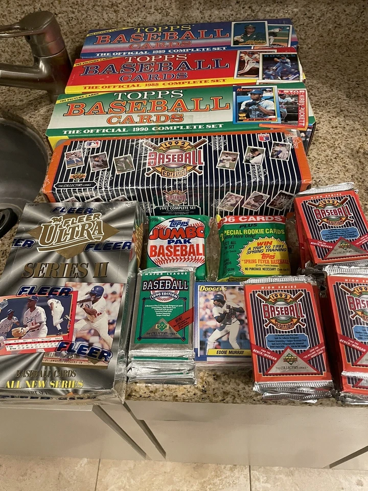 Juegos completos de tarjetas de béisbol Topps 1988 1989 1990 1992 Foto 1 de 4