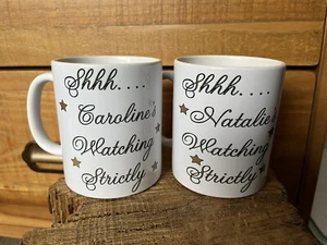 Strictly Come Dancing Mug Personalised Any Name Shhh Im Watching Stocking Filler - Picture 1 of 1