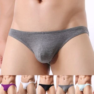 Breathable Bikini Briefs Men\'s Underwear Comfortable G-String Swimwear Thongs - Picture 1 of 17