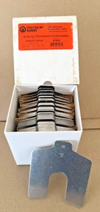 PRECISION BRAND 100mm X 100mm Metric Slotted Machinery Shim Shop Set Made in USA - Picture 1 of 4
