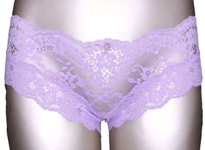 Victoria's Secret Dream Angels NWT XL Purple Lace Hiphugger Panty Sexy Sheer - Picture 1 of 9