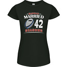 42 Year Wedding Anniversary 42nd Rugby Womens Petite Cut T-Shirt